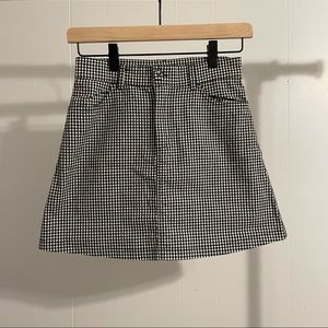 brandy melville gingham skirt